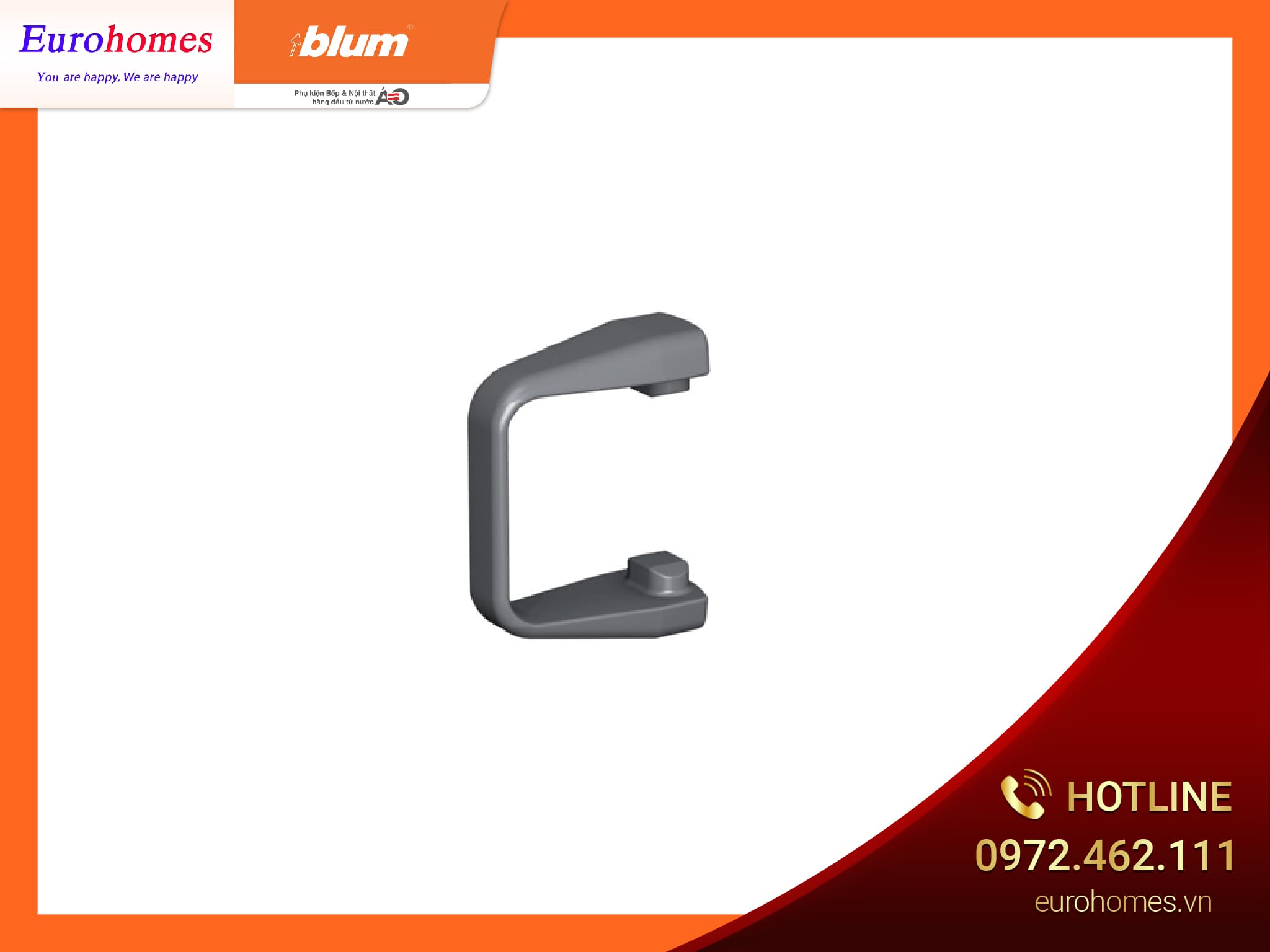 Chặn góc mở 110° cho bản lề 155°, 70T7553 3312754