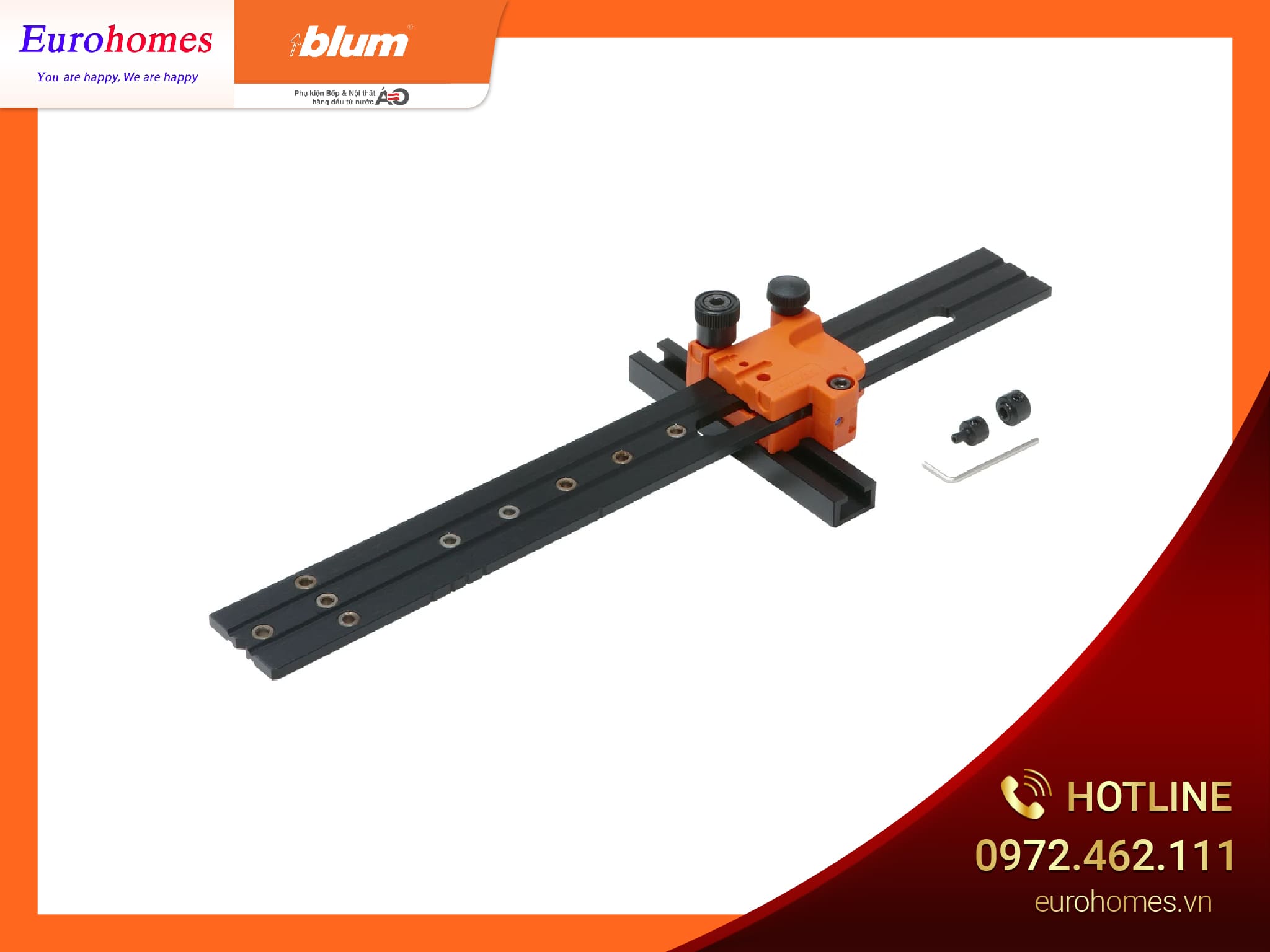 Cỡ khoan cho bản lề, ray, tay nâng, bằng thép và nhựa 65.1051.02LEHRE 5093516