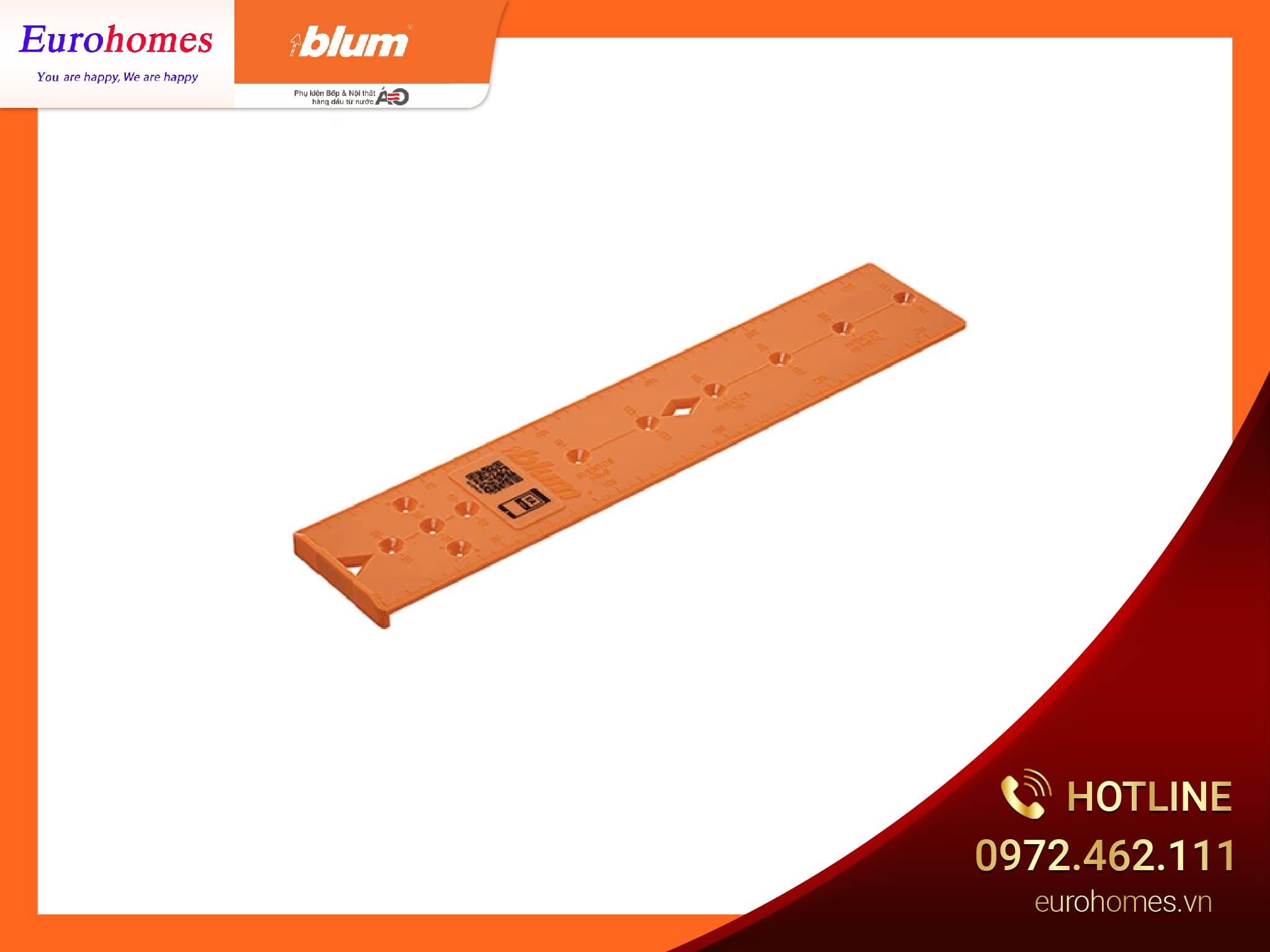 Cỡ lấy dấu bản lề, ray trượt, tay nâng, bằng nhựa 65.5340.01 9597484