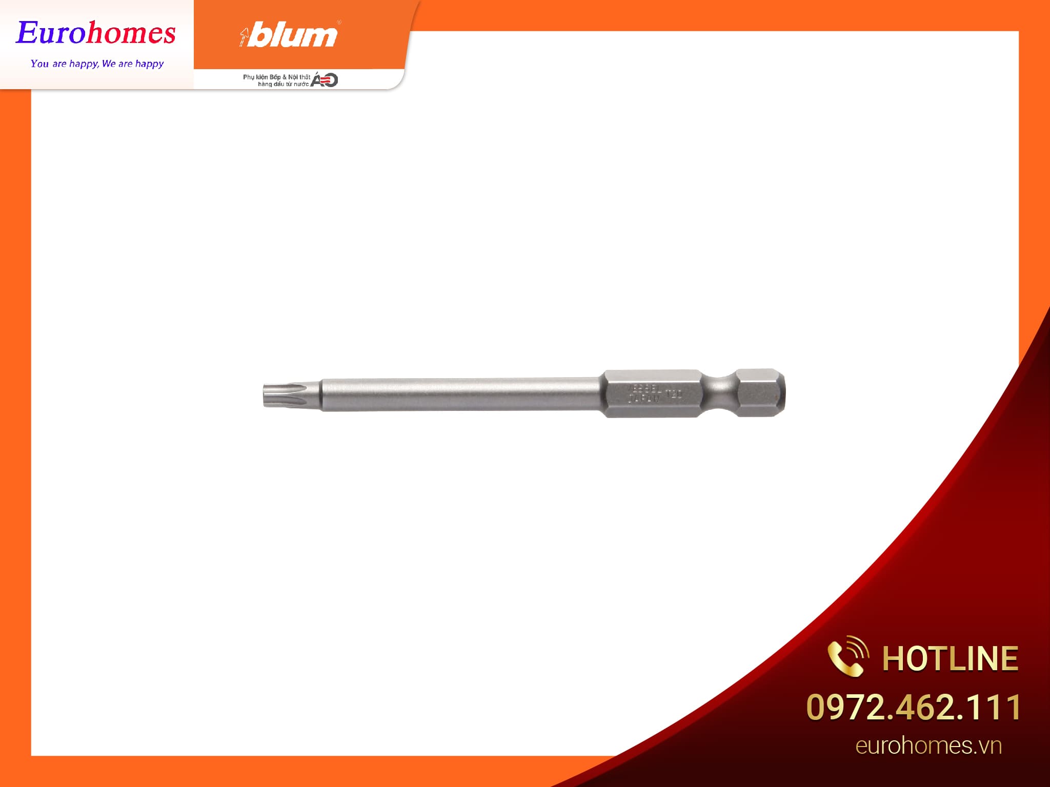 Đầu T20 cho máy bắn vít, 75mm BIT-EINSATZ T20 6537613