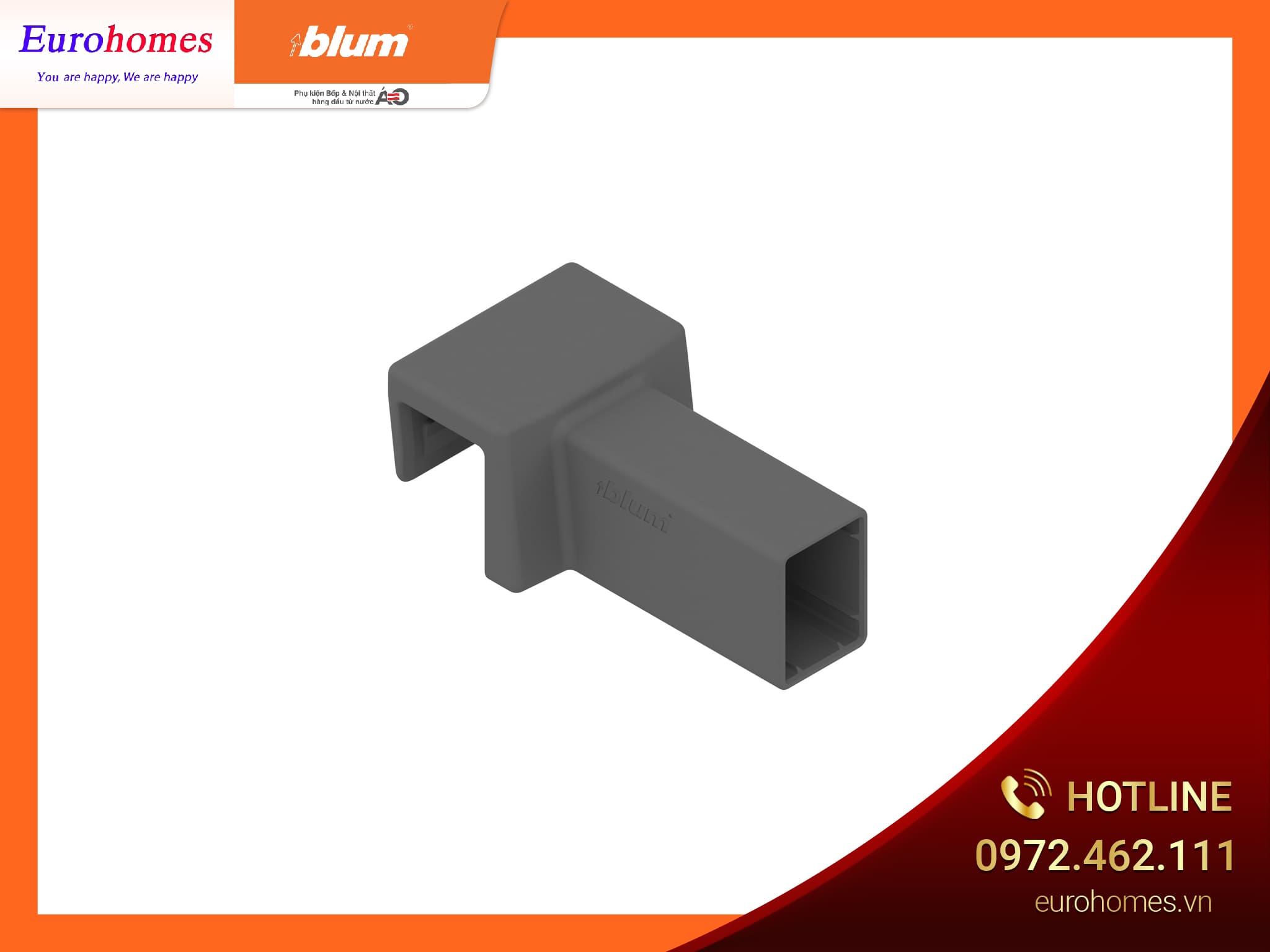 Đầu nối thanh thanh chia nồi, nắp dành cho MERIVOBOX, màu xám nhạt ZC4U10E0 6896050