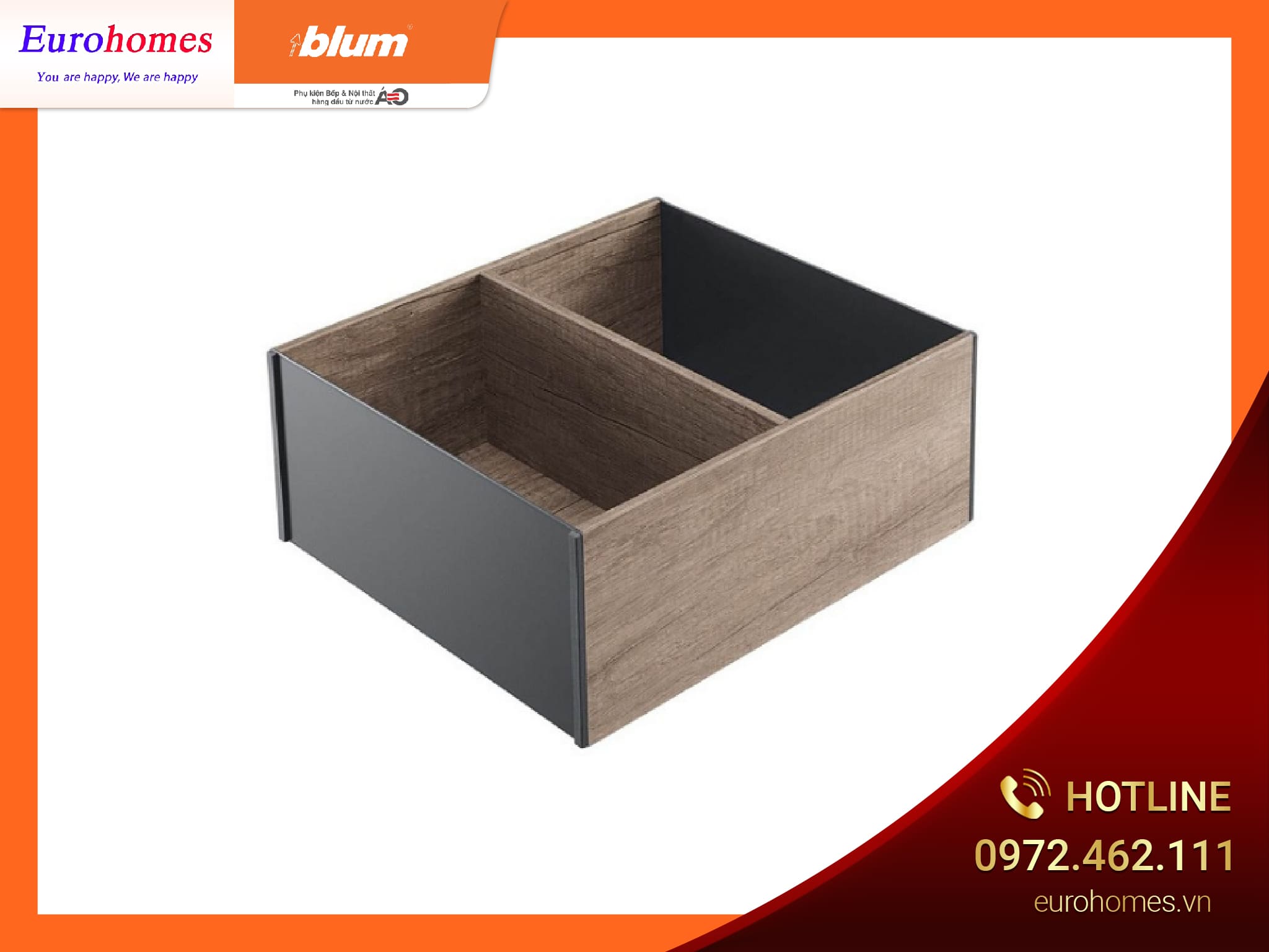 Khung chia cho ray hộp thành cao thép RSU màu xám nhạt ZC7F300RSU 4761476