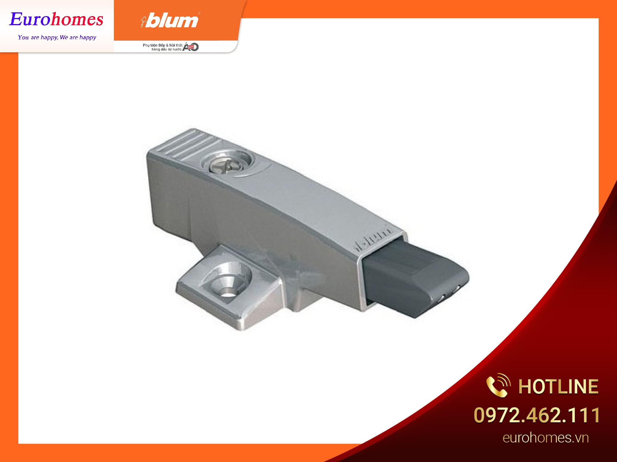 Nêm giảm chấn có đế gắn trên thùng tủ 971A0500 6823663