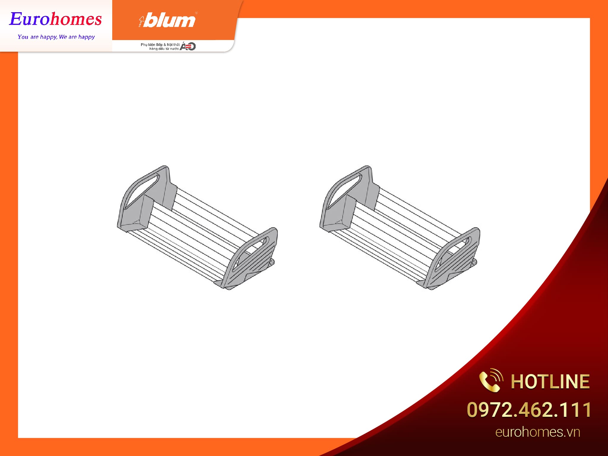 Khay đựng gia vị, 450mm ZFZ.45G0I 6278581 (x2)
