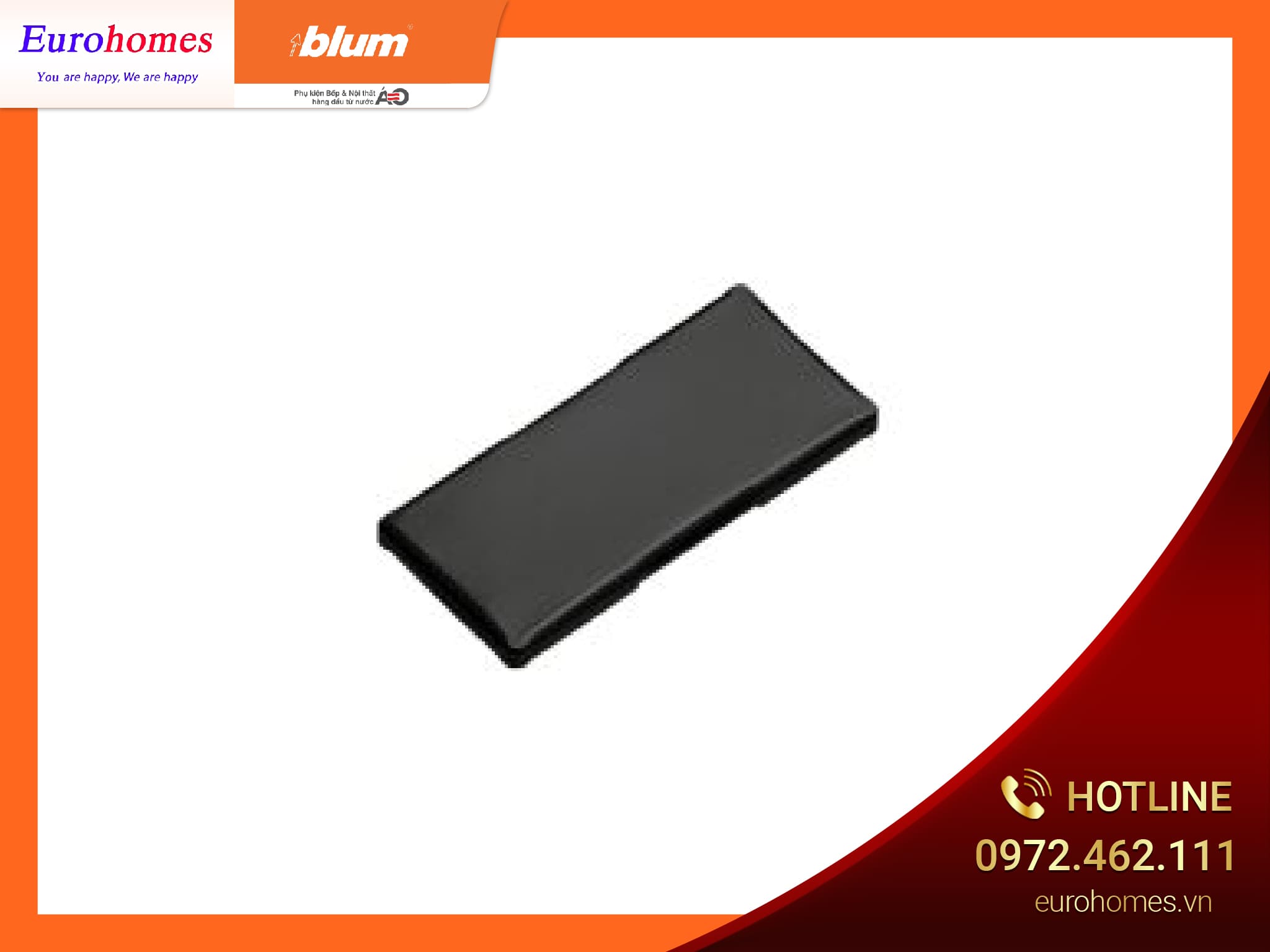Nắp chụp bản lề, màu đen 155 ̊  70.4503.ONS 6102697