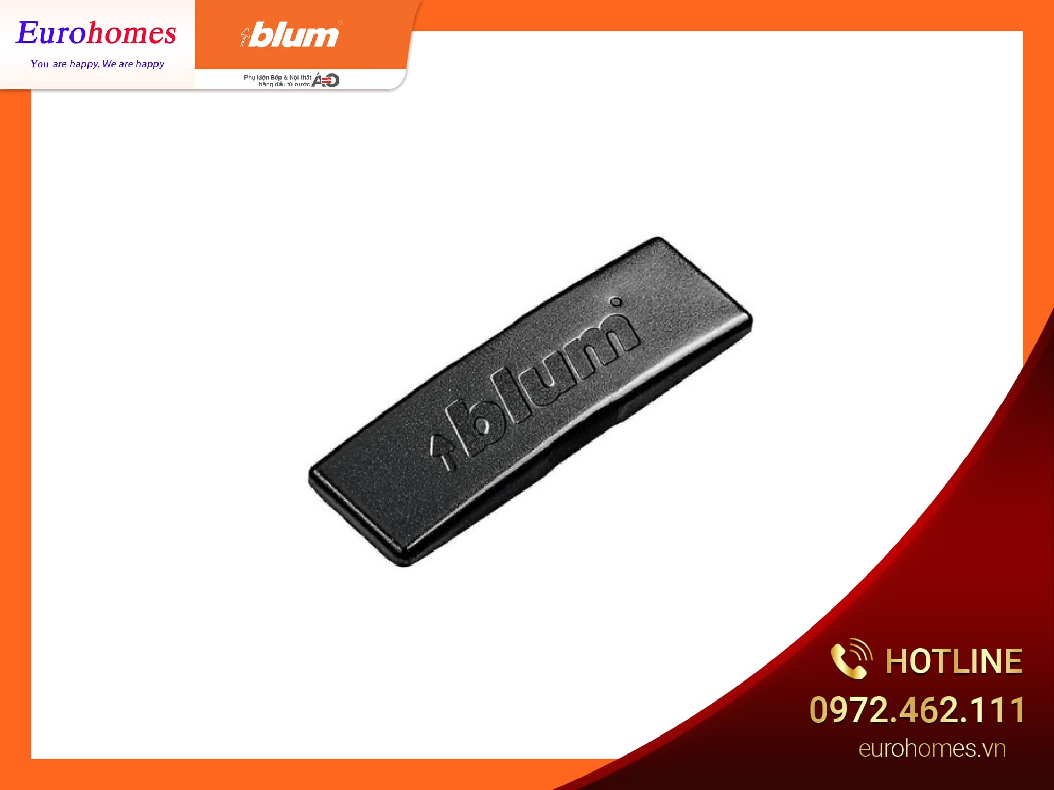 Nắp chụp bản lề, màu đen, trùm hết 107 ̊, 95 ̊  70.1503.BP 6954352