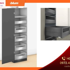 Tủ đồ khô MERIVOBOX IR1 + IR3, 1 cánh, màu xám nhạt 470M50B0S ST 5997693