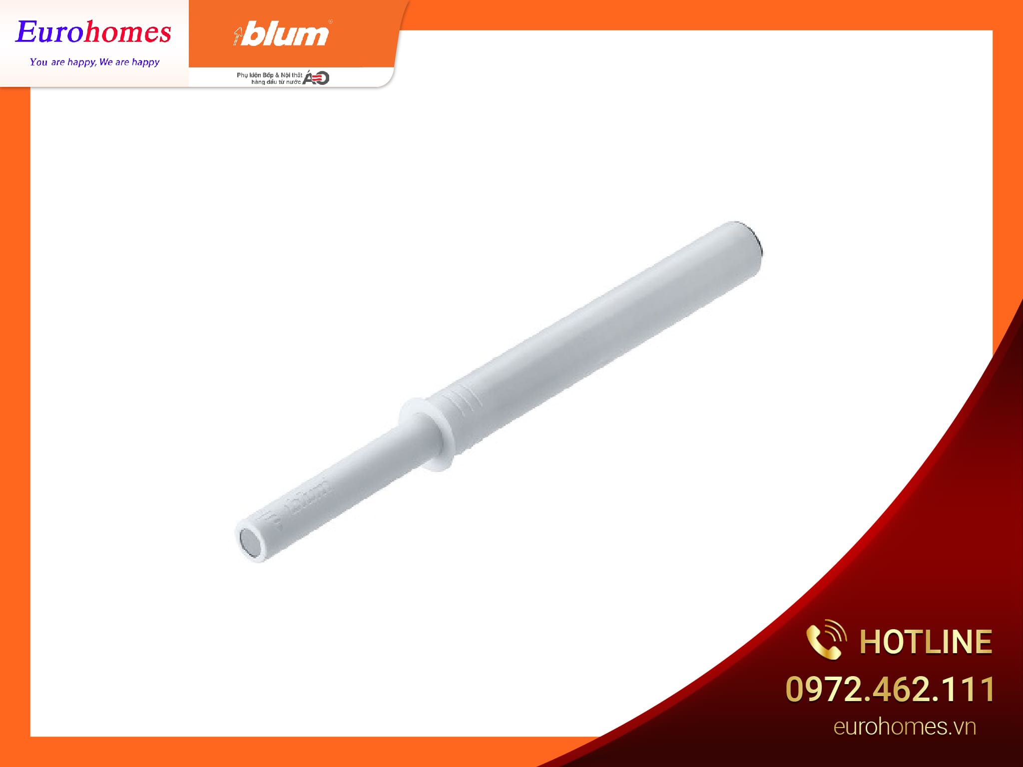 Nêm nhấn mở TIP-ON dài, màu trắng, 956A1002 2127740