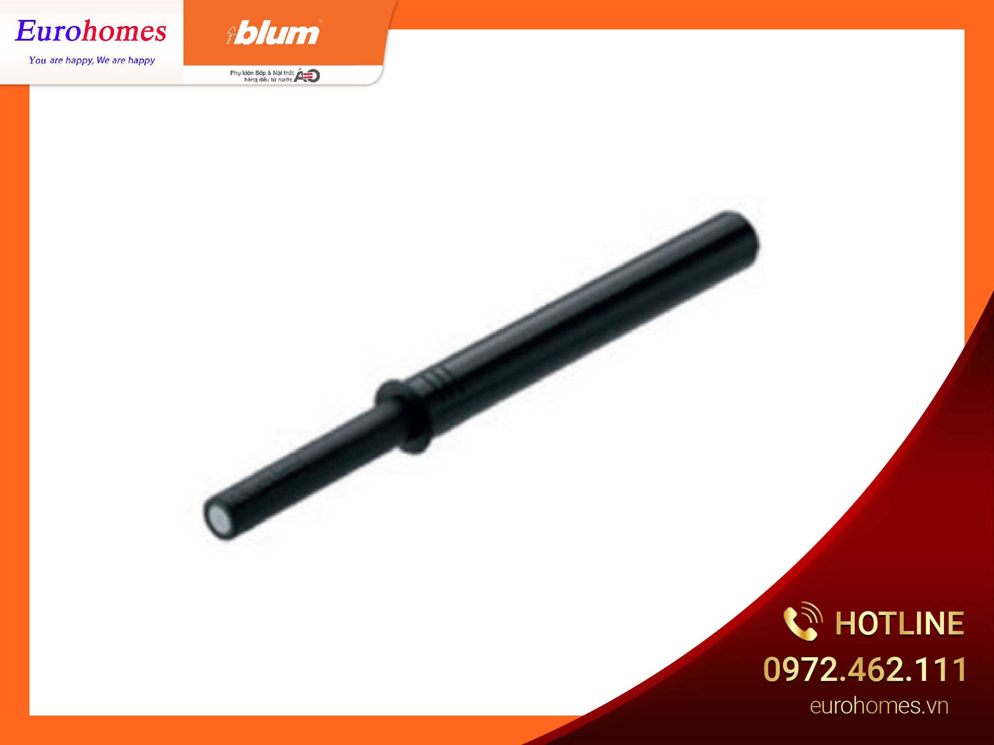 Nêm nhấn mở TIP-ON dài, màu đen, 956A1002 7779983