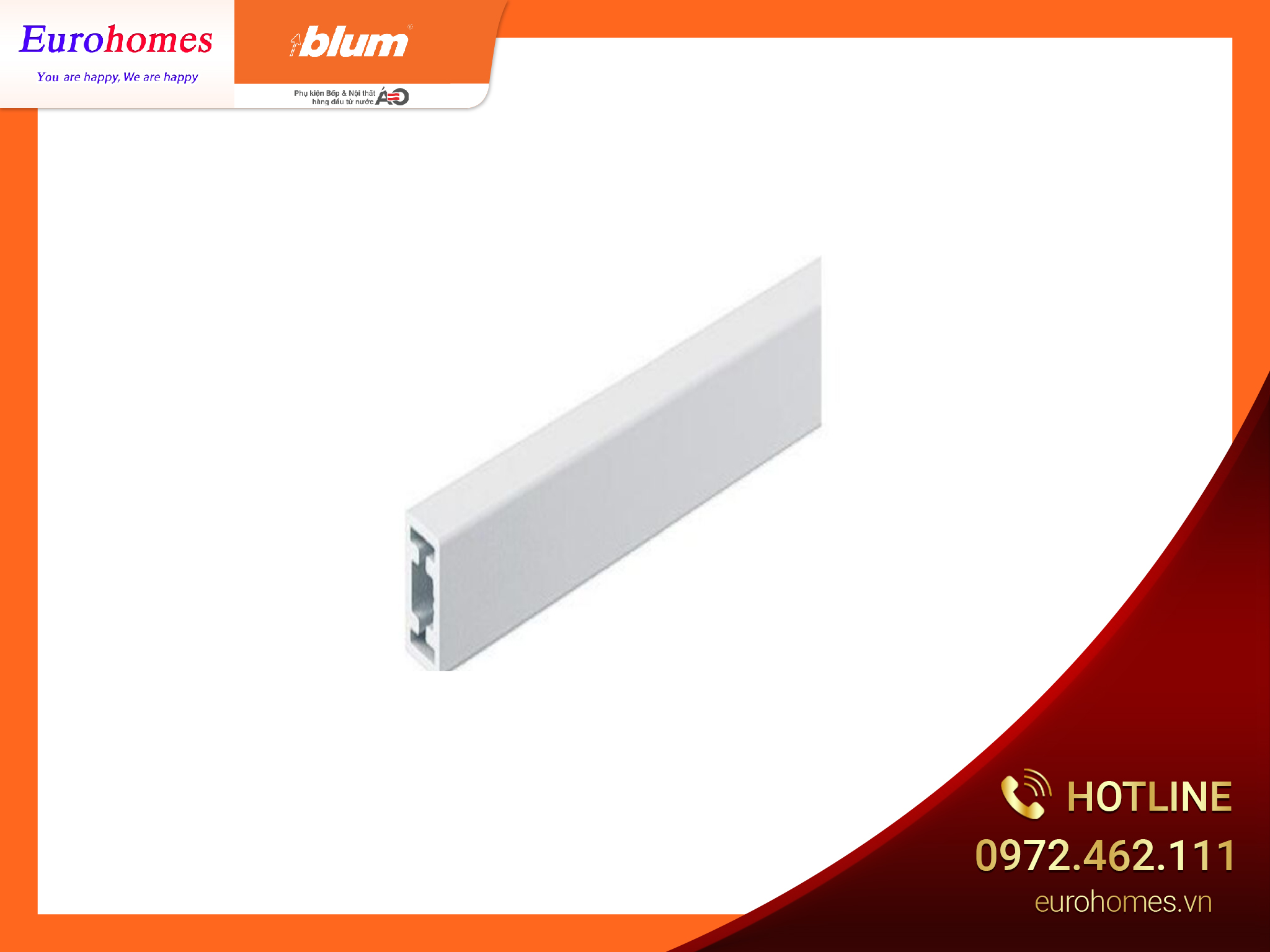 Thanh nâng cấp cho ray MERIVOBOX, màu trắng, ZR4.1059U 7063128