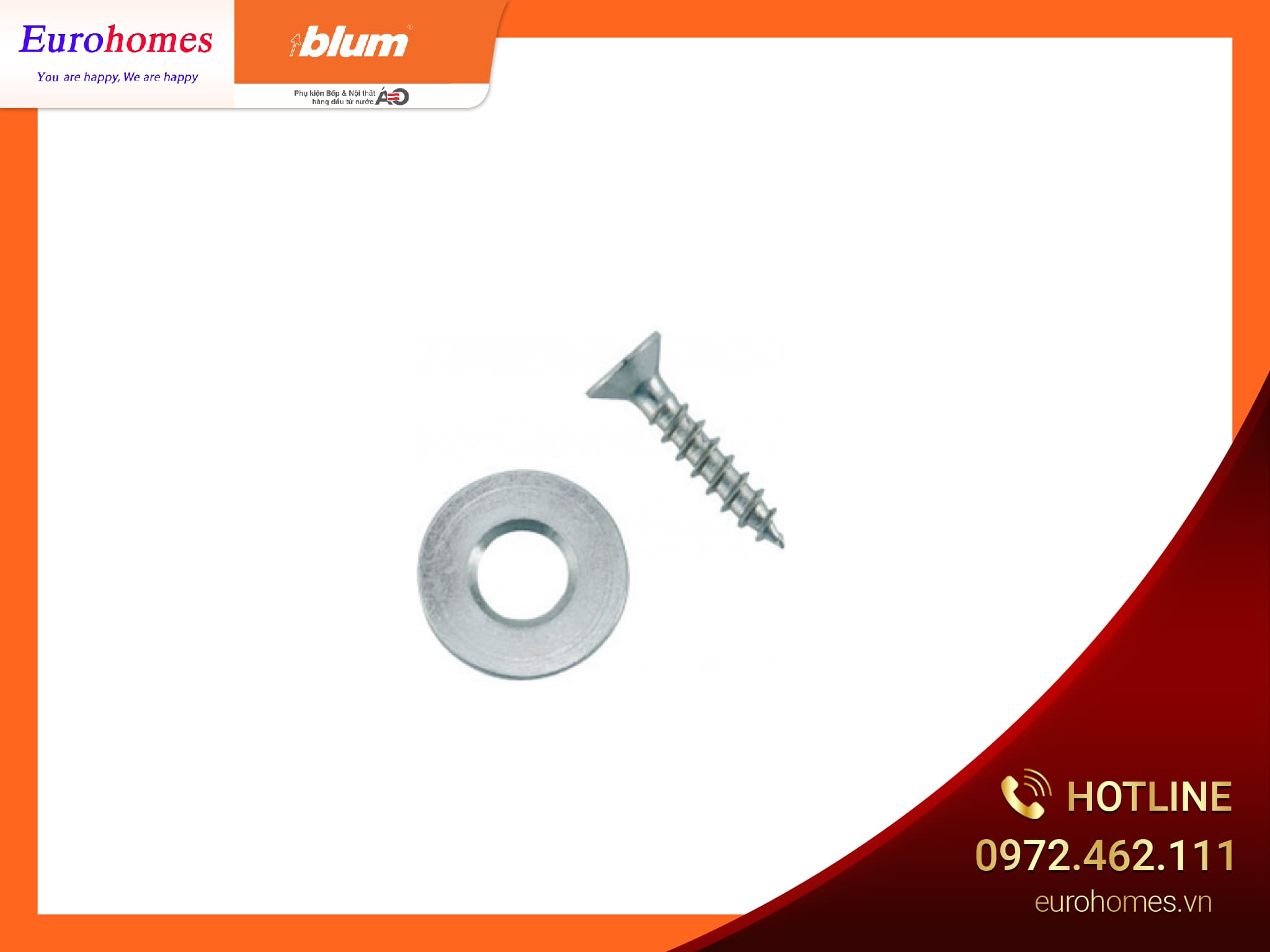 Vòng sắt hít TIP ON, dạng vít 955.1008S 7855329